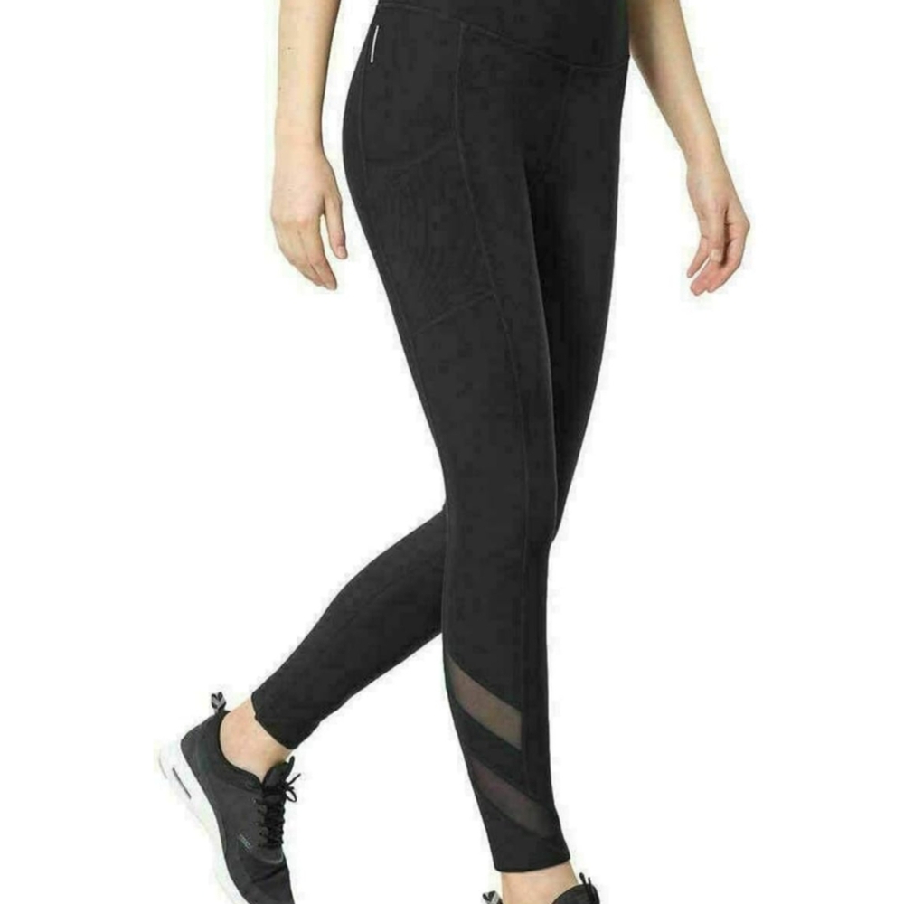 EUC Mondetta Leggings With Pockets And Mesh Lower Leg Panels Size XS